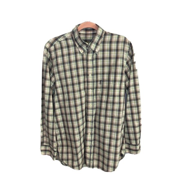 Barbour Other - Barbour Mens Small Button Up Green Plaid Long Sleeve Shirt